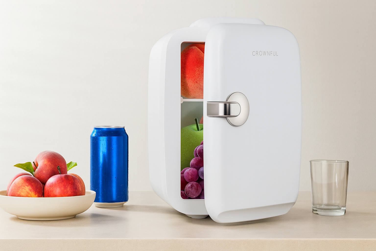 CROWNFUL Portable Mini Fridge